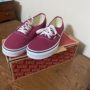 Men’s Vans. Dry Rose/True White. Size 10
